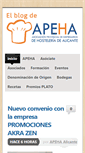 Mobile Screenshot of gastronomiadealicante.com